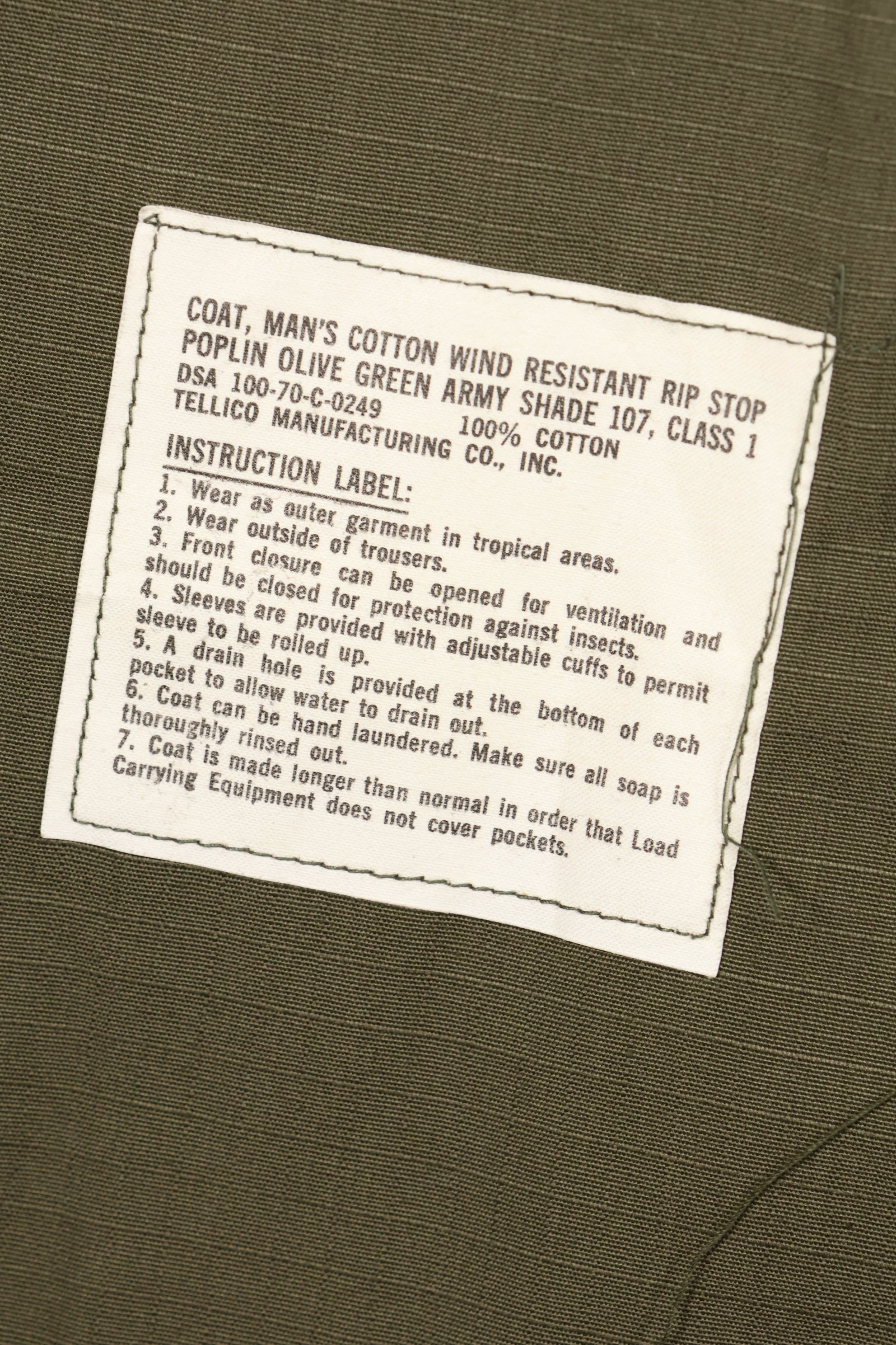 สัญญาปี 1970 สต็อกเก่า X-S-R รุ่นที่ 4 เสื้อแจ็คเก็ตแบบทหารป่า