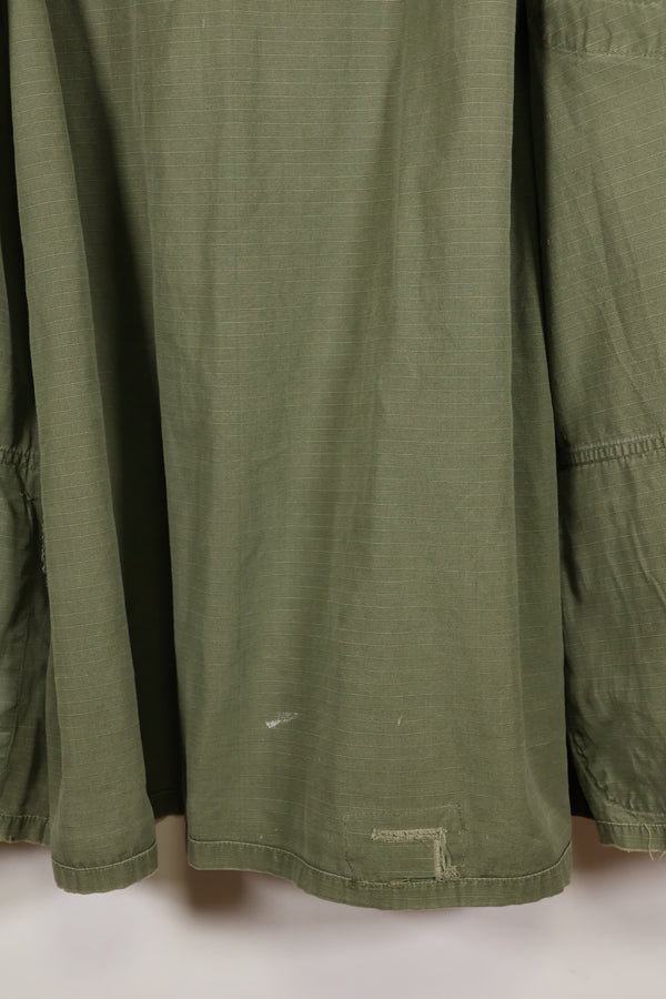 1968 Contract X-L-R 4th Model Jungle Fatigue Jacket, faded, used.