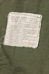 1968 Contract X-L-R 4th Model Jungle Fatigue Jacket, faded, used.