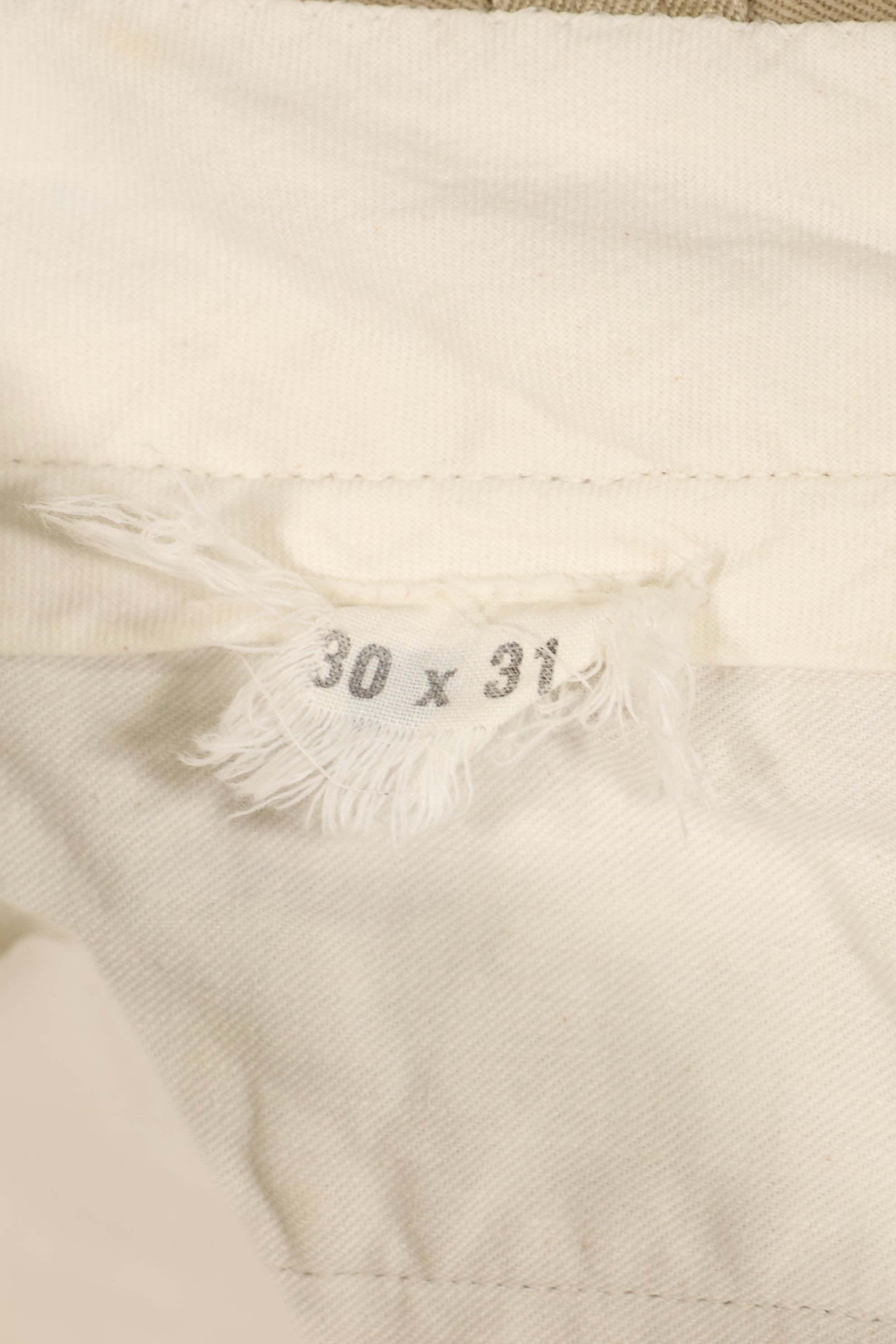 ทศวรรษ 1960 30X31 กองทัพสหรัฐฯ กางเกงชิโนสีเขียวทหารมือสอง A