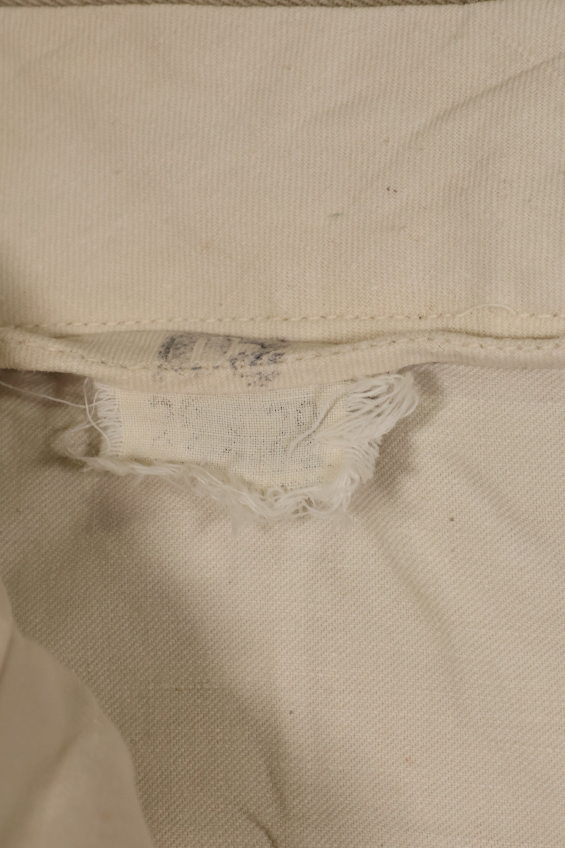 1970s ขนาดเล็ก กองทัพบกสหรัฐฯ กางเกงสีกากี มีร่องรอยการใช้งาน สินค้ามือสอง