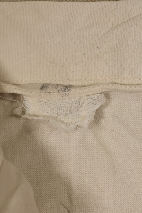 1970s ขนาดเล็ก กองทัพบกสหรัฐฯ กางเกงสีกากี มีร่องรอยการใช้งาน สินค้ามือสอง