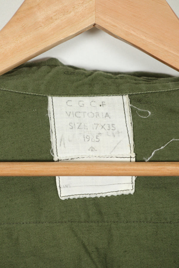 実物　1965年製　オーストラリア軍　ファティーグシャツ　中古品