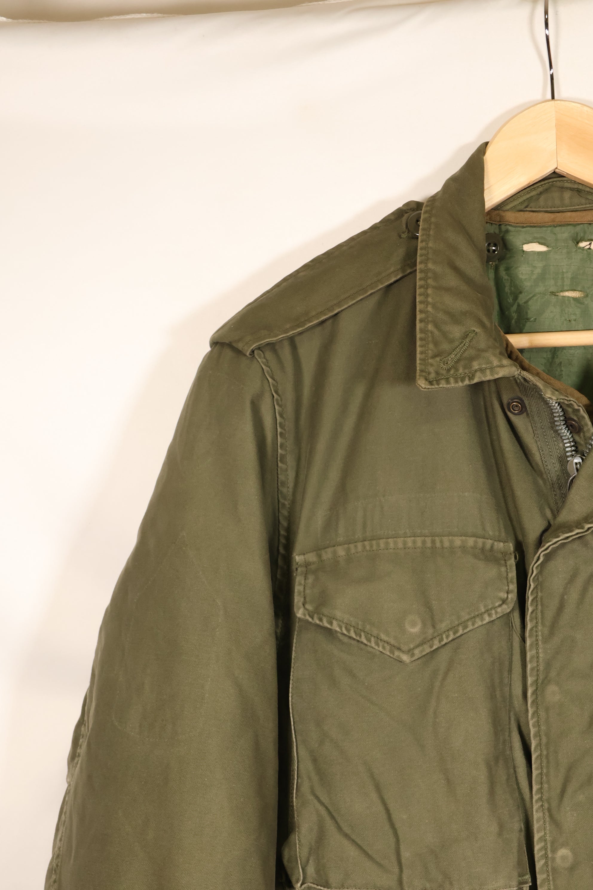 1960年代前半ロット　M-R　アメリカ軍　M51　フィールドジャケット　ライナー付き　中古品
