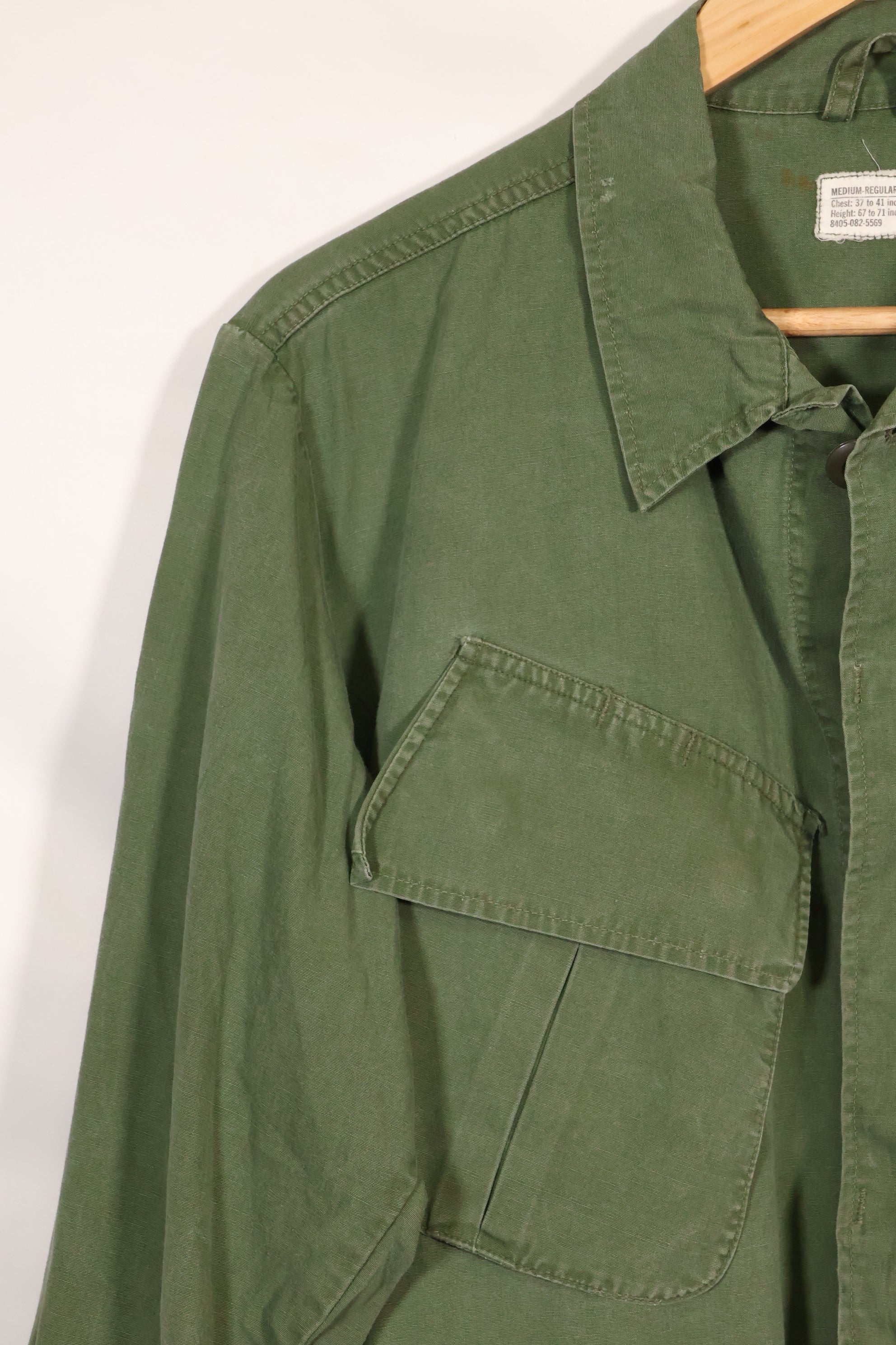 เสื้อแจ็คเก็ต Jungle Fatigue รุ่น MR 3rd Model ปี 1967 สภาพดี มือสอง