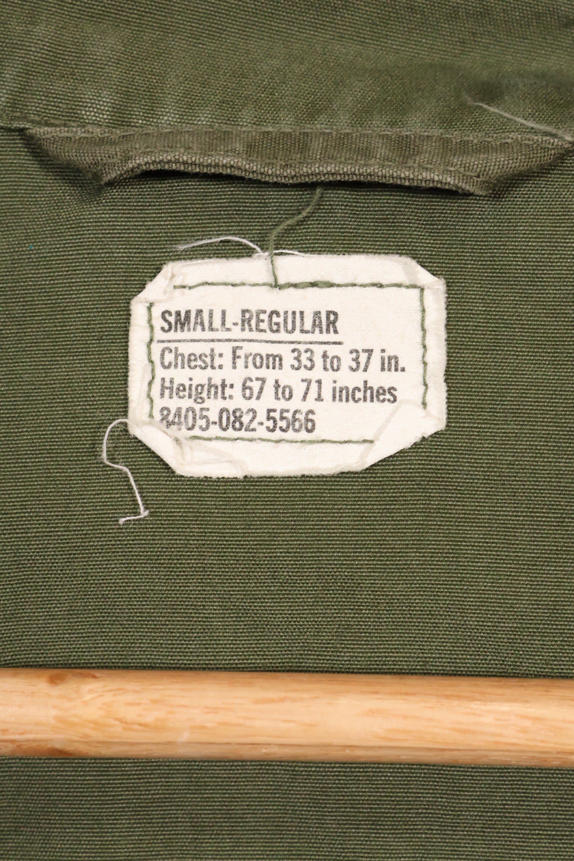 เสื้อแจ็คเก็ต Jungle Fatigue รุ่น SR 2nd Model ประมาณปี 1966-67 (ไม่มี Epaulettes) - มือสอง
