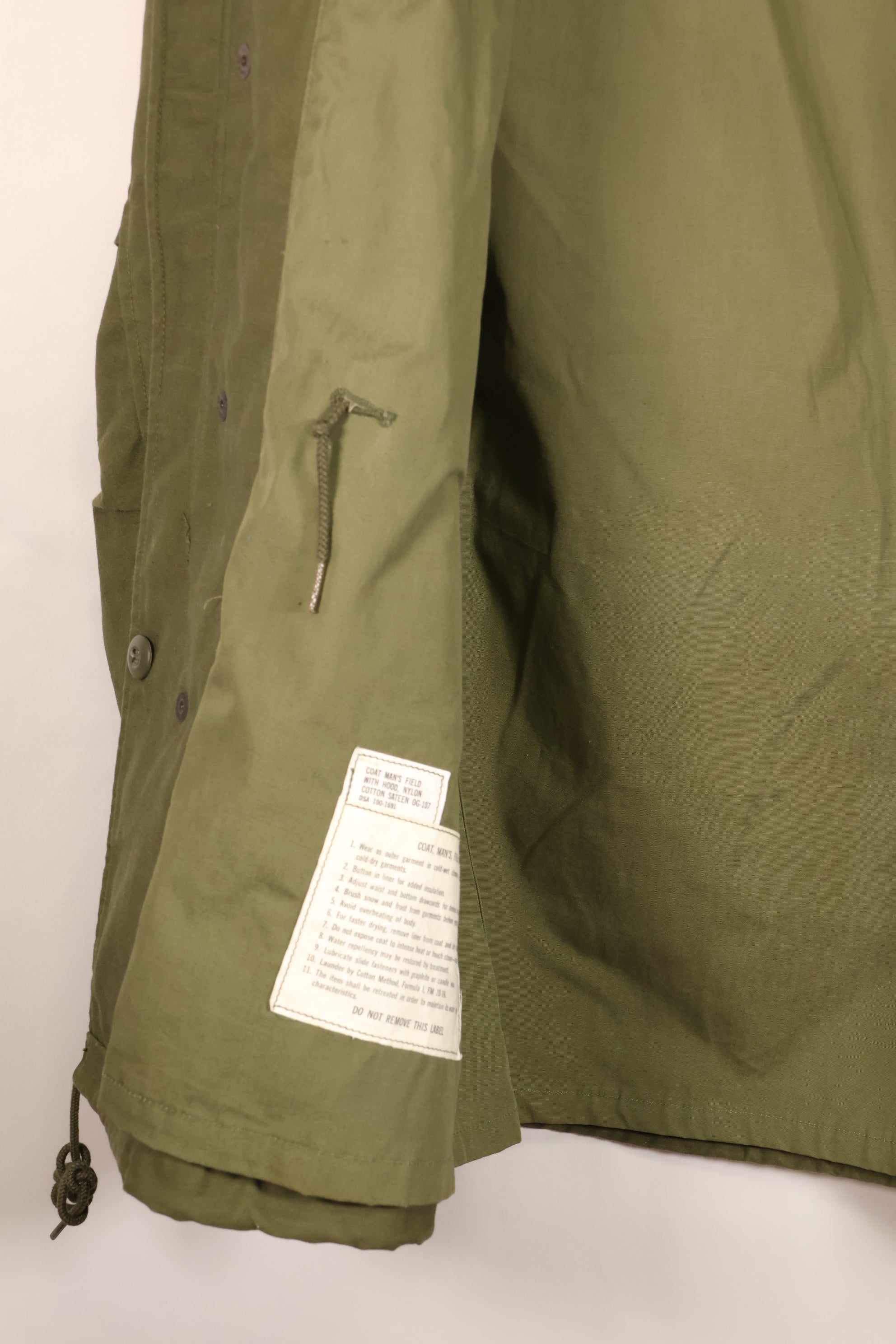 1965年〜66年契約 S-L　1st Model M65 フィールドジャケット　ほぼ未使用品