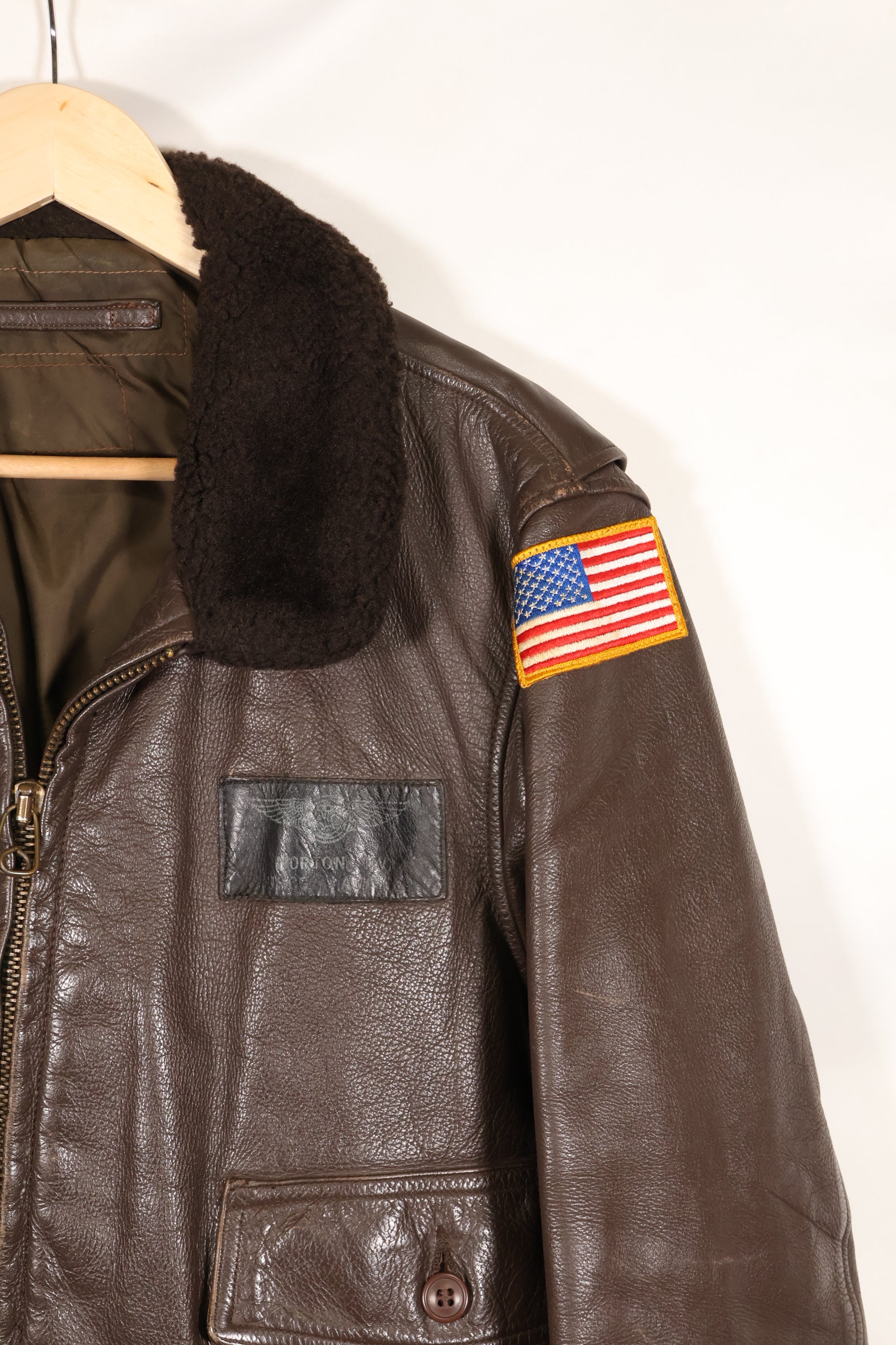 1970年代後半ロット　契約タグ欠損　G-1　インターメディエートゾーン　フライトジャケット　パッチ付き　中古品