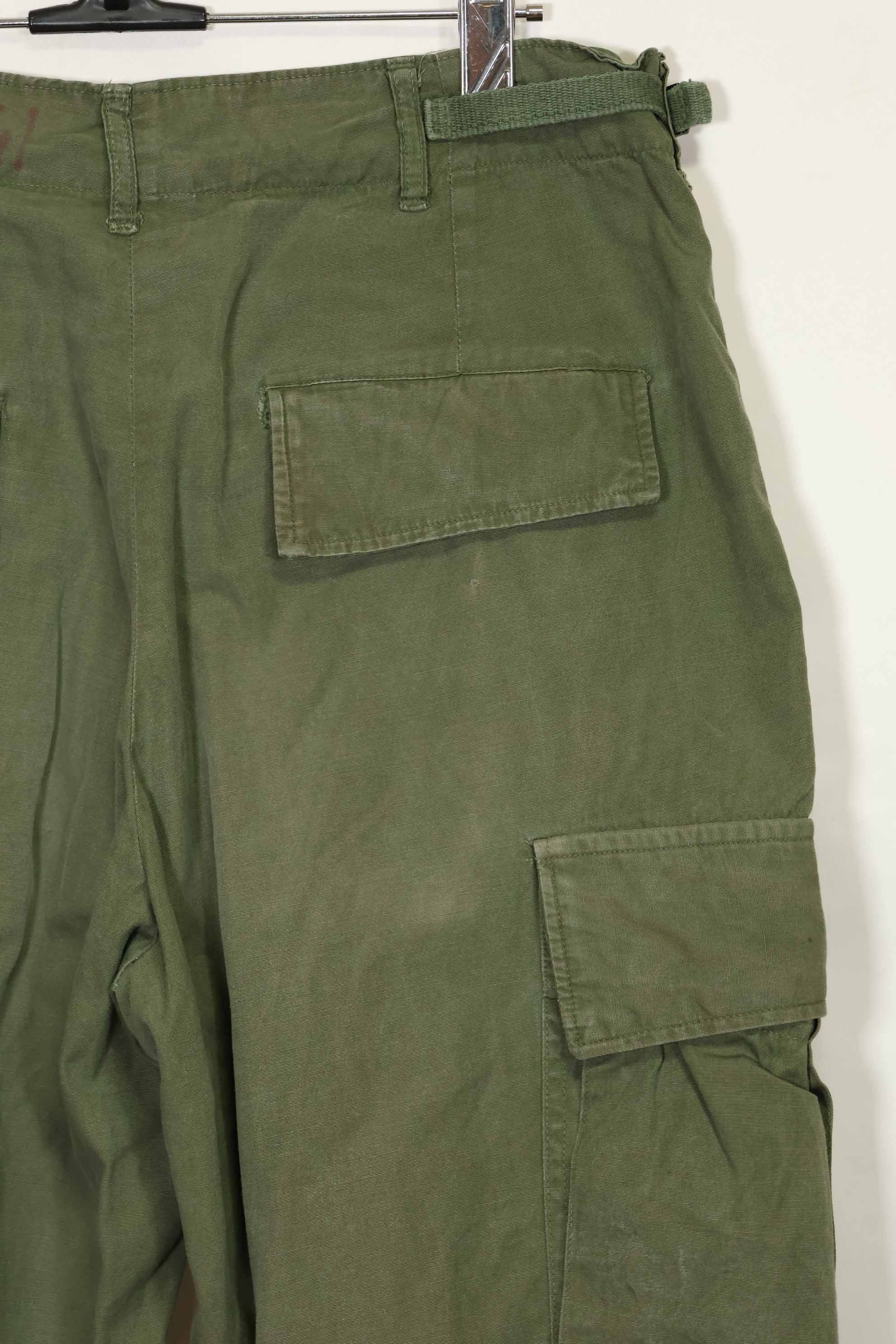 1967 Contract 3rd Model Non Ripstop Jungle Fatigue Pants S-R Used