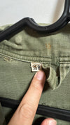 1940s, 36R, U.S. Army Combat Coveralls, PW (Prisoner of War) item, faded, used