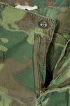 Real non ripstop fabric ERDL camouflage pants, used, faded, SMALL-REGULAR