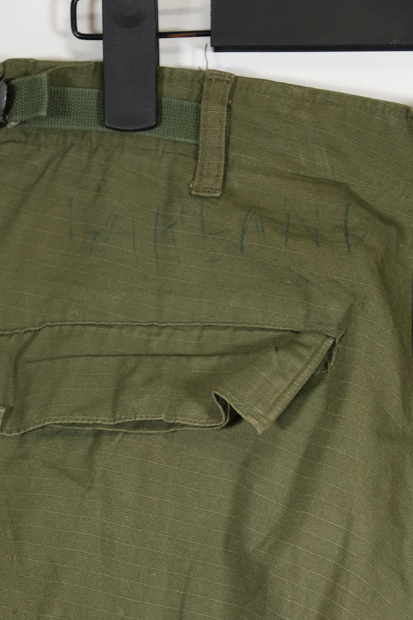 実物　1969年製　4th Model ジャングルファティーグ　SMALL-SHORT　パンツ　中古品