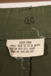 กางเกงขายาว Jungle Fatigue รุ่น 3 ปี 1967 LL มือสอง ตัดเย็บชายขาด