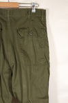 Late 1960s-70s lot, presumed PX item, 36 x 32 OG-107 utility pants, baker pants, used.