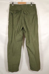 1968 Contract 32x31 US Army OG-107 Utility Pants Baker Pants Used B