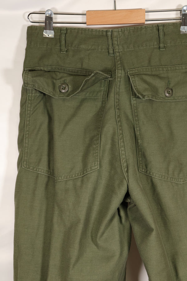 1968 Contract 32x31 US Army OG-107 Utility Pants Baker Pants Used B