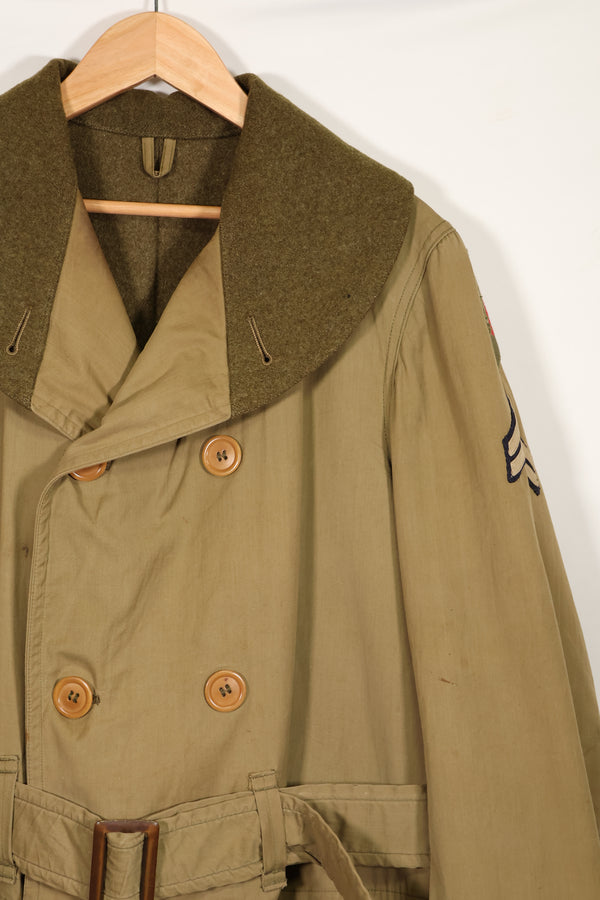 実物　1940年代　アメリカ軍　マッキーノコート　ジープコート　中古品　パッチ後付け