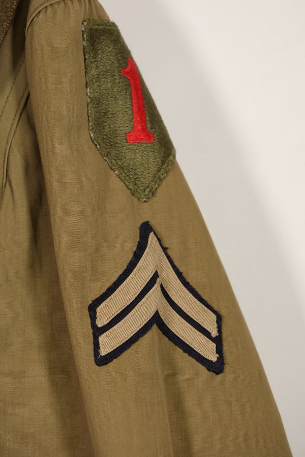 実物　1940年代　アメリカ軍　マッキーノコート　ジープコート　中古品　パッチ後付け