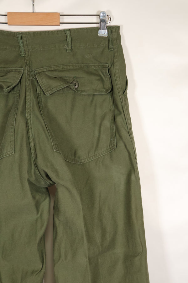 สัญญาปี 1968 ขนาด 32x31 กองทัพสหรัฐอเมริกา OG-107 กางเกงยูทิลิตี้ กางเกงเบเกอร์ มือสอง