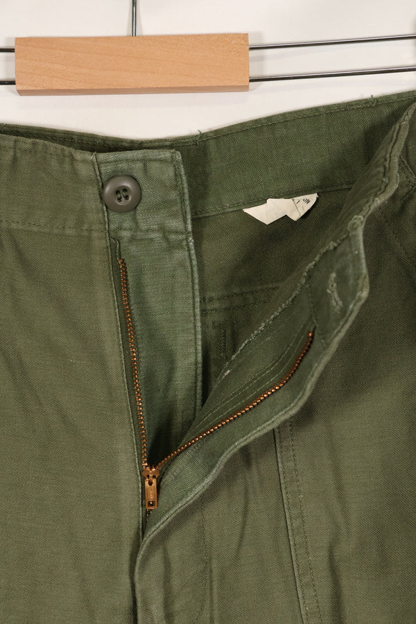 สัญญาปี 1968 32x 31 กองทัพสหรัฐอเมริกา OG-107 กางเกงยูทิลิตี้ กางเกงเบเกอร์ สินค้ามือสอง  B