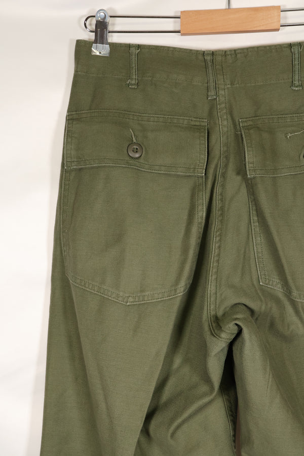 สัญญาปี 1968 32x 31 กองทัพสหรัฐอเมริกา OG-107 กางเกงยูทิลิตี้ กางเกงเบเกอร์ สินค้ามือสอง  B