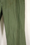 1950s-60s estimated 34 USMC P-56 utility pants, used with fading.