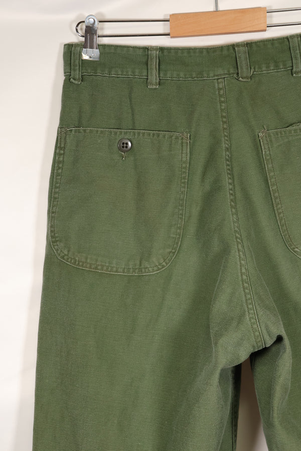 1950s-60s estimated 34 USMC P-56 utility pants, used with fading.