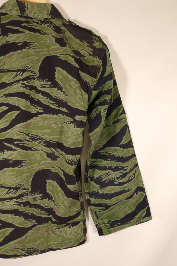 Late 1960s, South Vietnamese Marine Corps (VNMC), 4th Pattern, Sea Wave, Tiger Stripe Shirt, Used