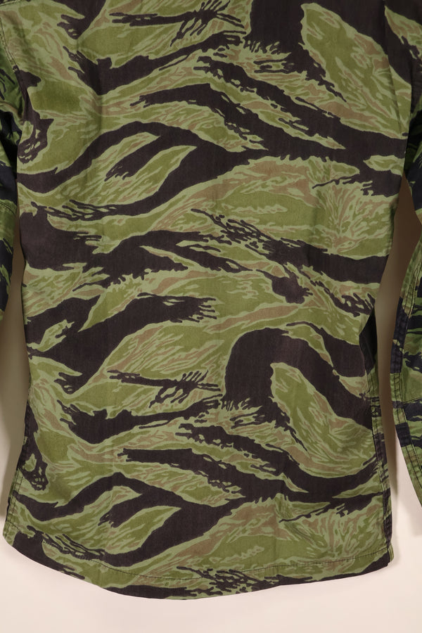 Late 1960s, South Vietnamese Marine Corps (VNMC), 4th Pattern, Sea Wave, Tiger Stripe Shirt, Used