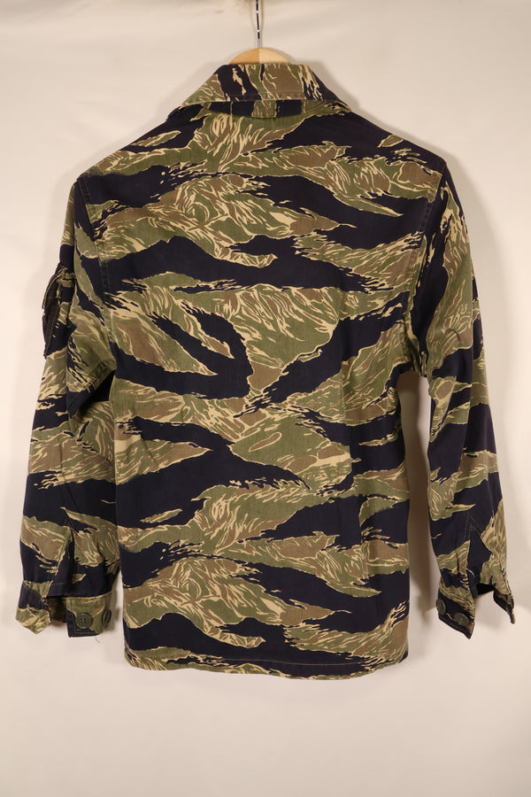Circa 1965, Made in Japan, US-S, Okinawa Tiger Pattern, Tiger Stripe, US-cut shirt, JWD, Used