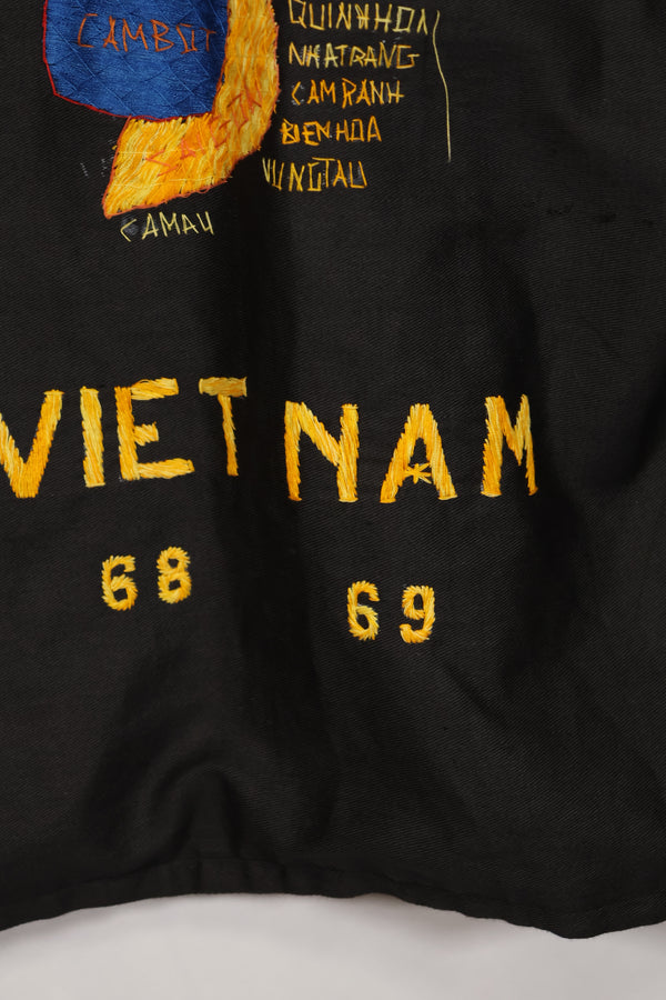 แจ็คเก็ตทัวร์สงครามเวียดนามแท้ยุค 1960 68-69 มือสอง