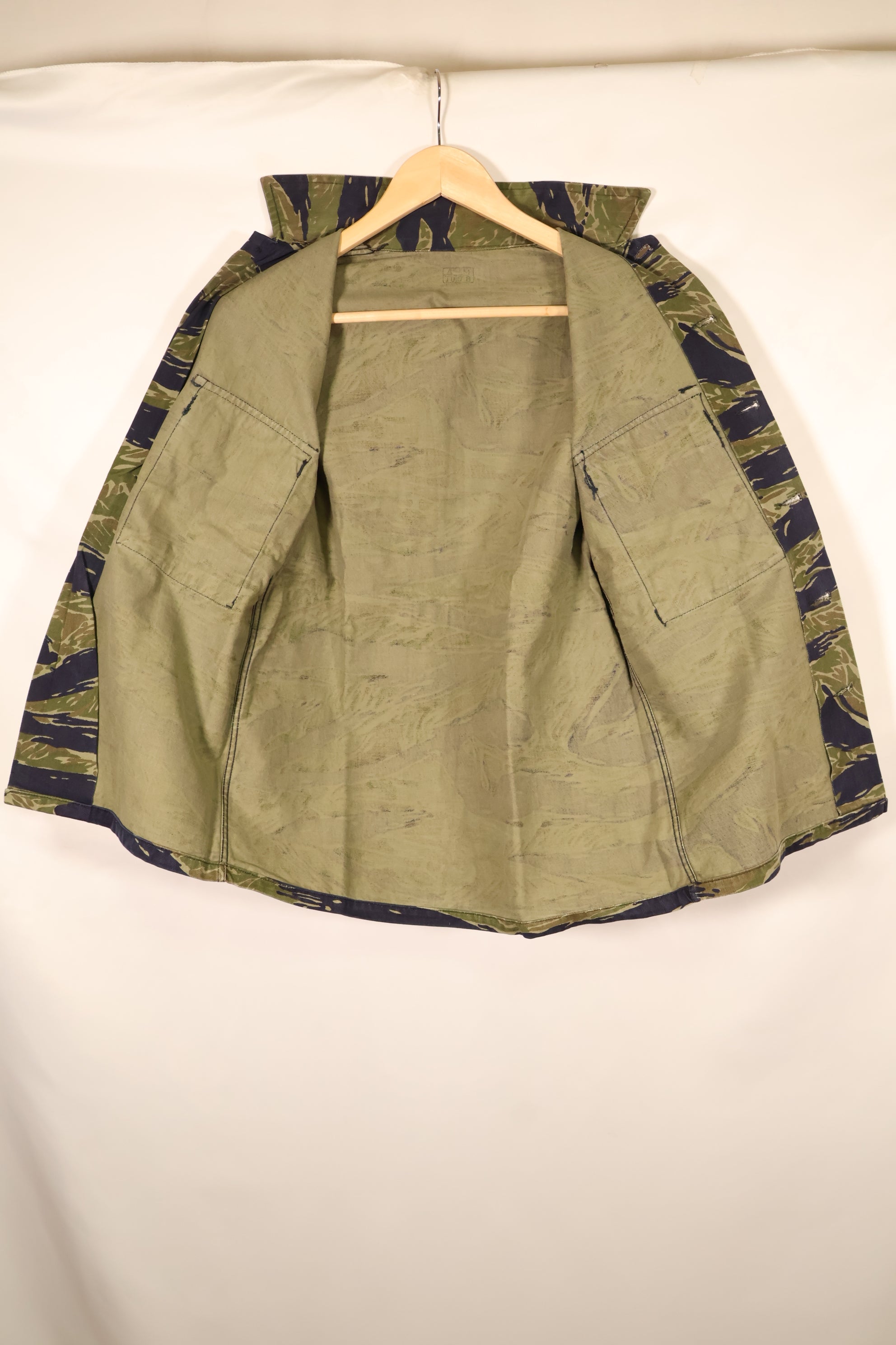 1970年契約　A-M　TO78　シルバータイガー　TDD　タイガーストライプ　シャツ　中古品