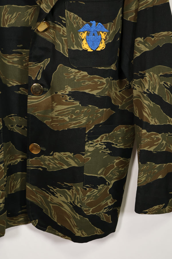 Made of real fabric U.S. Navy Tiger Stripe Party Jacket, embroidered, never used.