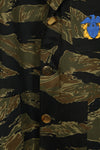 Made of real fabric U.S. Navy Tiger Stripe Party Jacket, embroidered, never used.