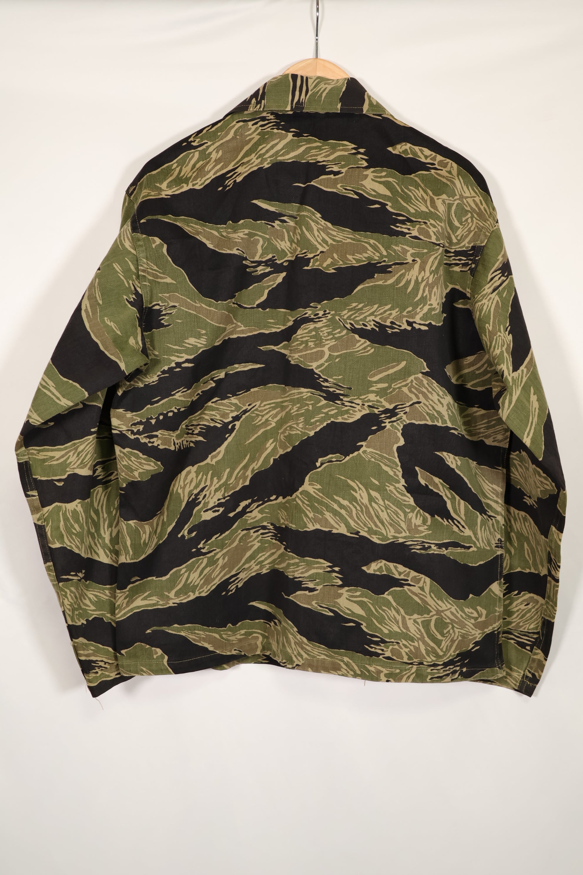 Real Okinawa Tiger Tiger Stripe Shirt Taylor Made Cut Used