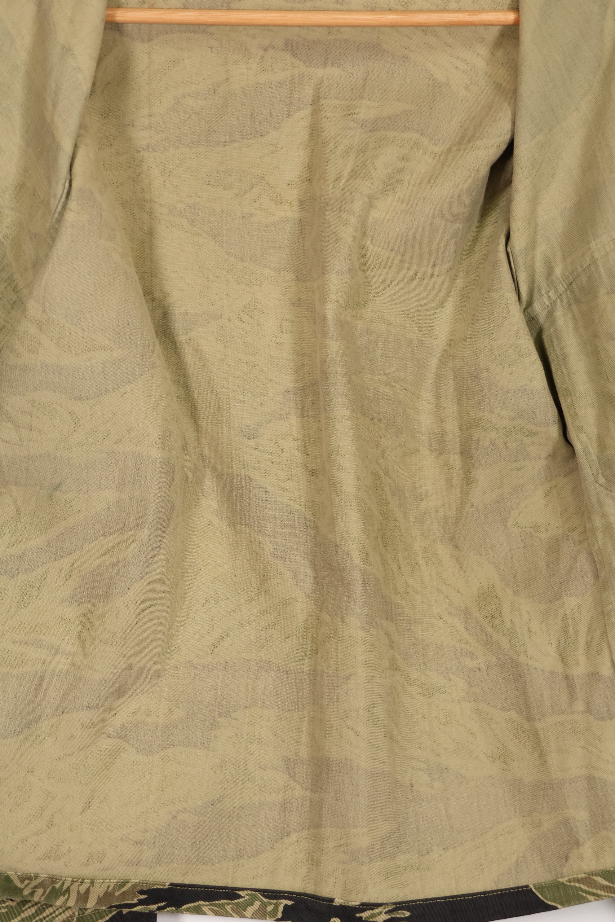 Real Okinawa Tiger Tiger Stripe Shirt Taylor Made Cut Used