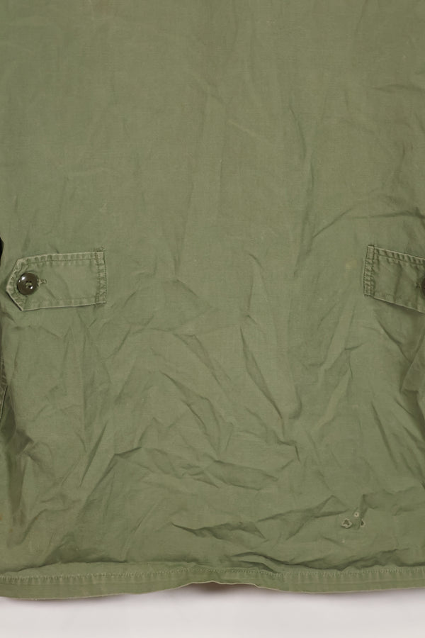 Real 1963 1st Model Jungle Fatigue Jacket, patch marks, faded.