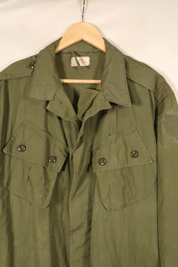 แจ็กเก็ตสนามแบบ Jungle Fatigue รุ่นแรก L-L ปี 1963 – ได้ซ่อมแซมแล้ว – มือสอง