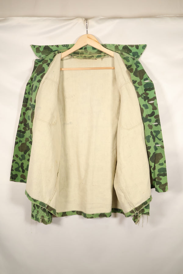 Late 1960s-early 1970s U.S. Navy advisor shirt, frogskin camouflage, locally sourced, used.