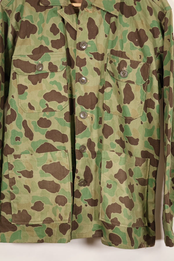 ช่วงปี 1940-1950 ผลิตในญี่ปุ่น แจ็คเก็ตตัดเย็บลายพรางฟร็อกสกิน ผ้า HBT สภาพดีเยี่ยม สินค้ามือสอง