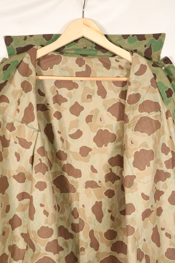 ช่วงปี 1940-1950 ผลิตในญี่ปุ่น แจ็คเก็ตตัดเย็บลายพรางฟร็อกสกิน ผ้า HBT สภาพดีเยี่ยม สินค้ามือสอง