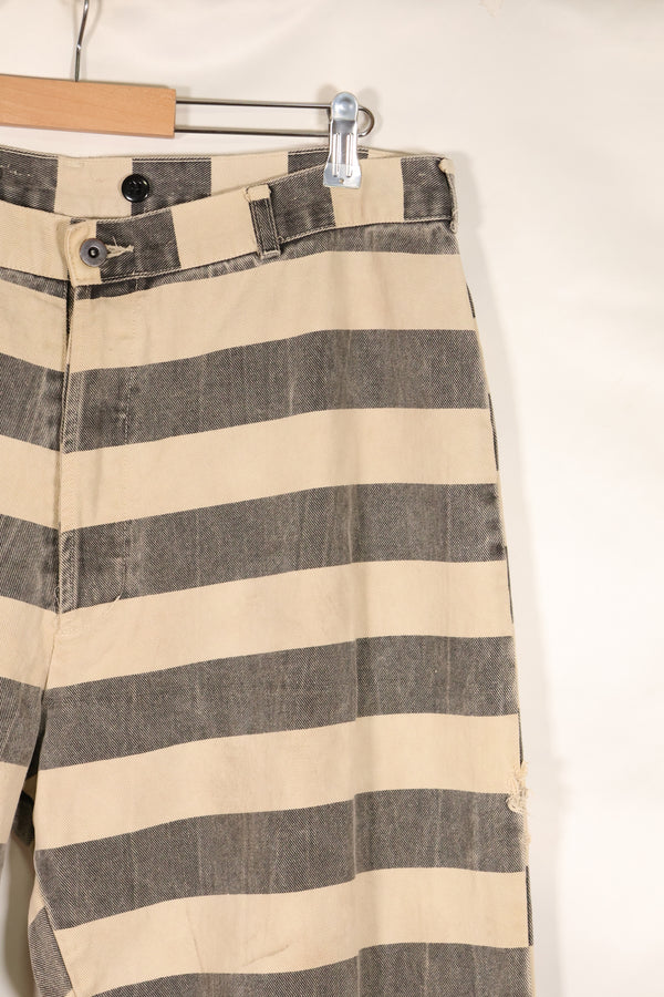 ช่วงปี 1930-1940 เสื้อผ้าคอสตูมภาพยนตร์ฮอลลีวูด สหรัฐอเมริกา กางเกงนักโทษ กางเกงนักโทษมือสอง