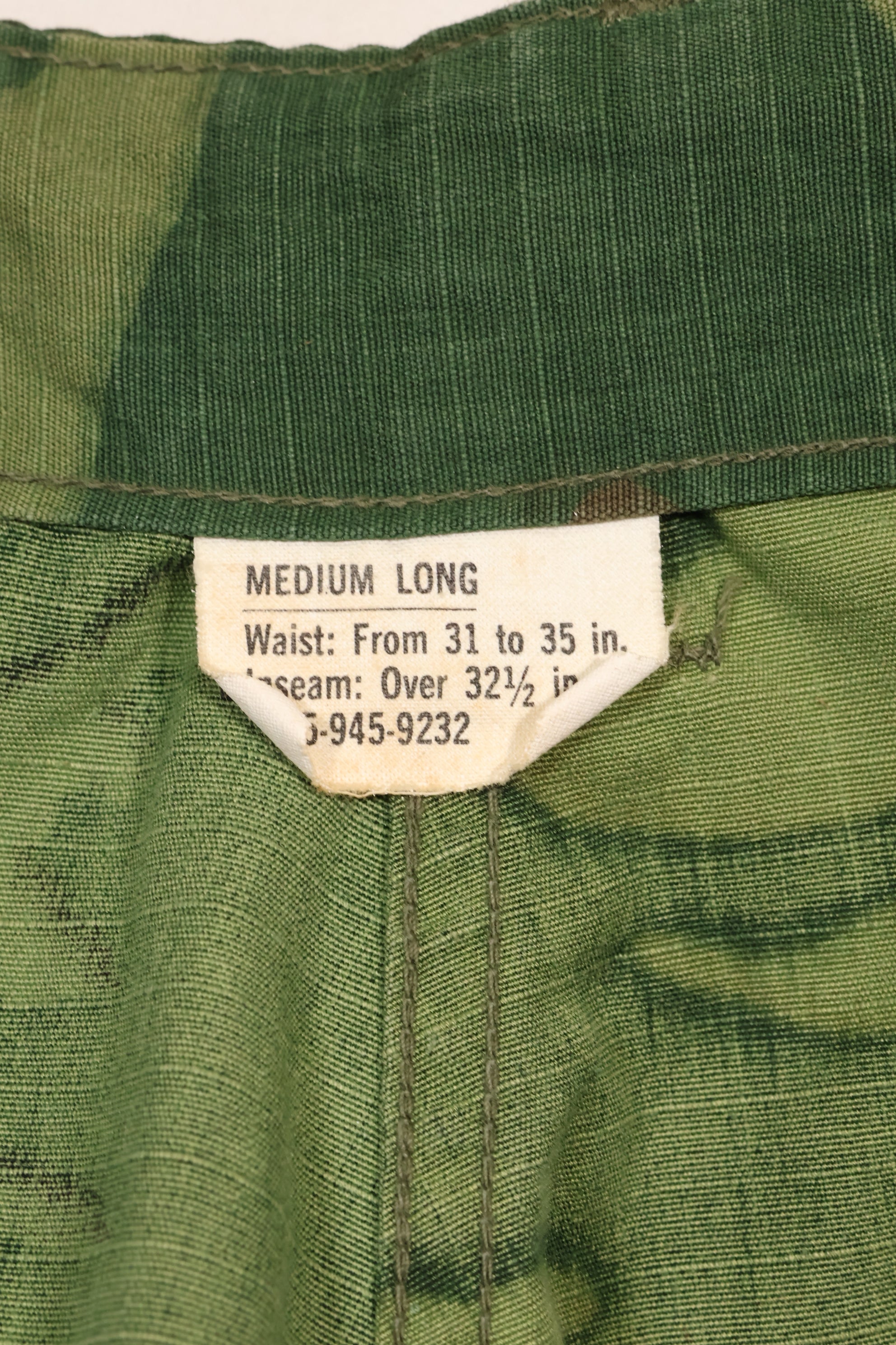 กางเกงลายพราง Leaf ML Ripstop ERDL ปี 1969 มือสอง
