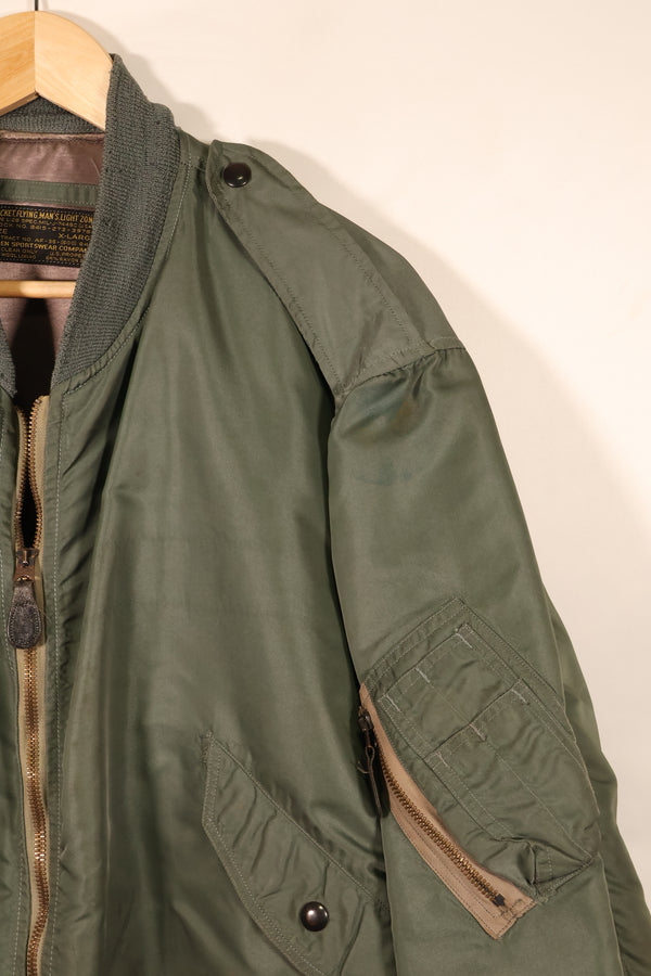 1950年代後半　X-LARGE　アメリカ空軍　USAF　TYPE　L-2B　ライトゾーン　フライトジャケット　中古品