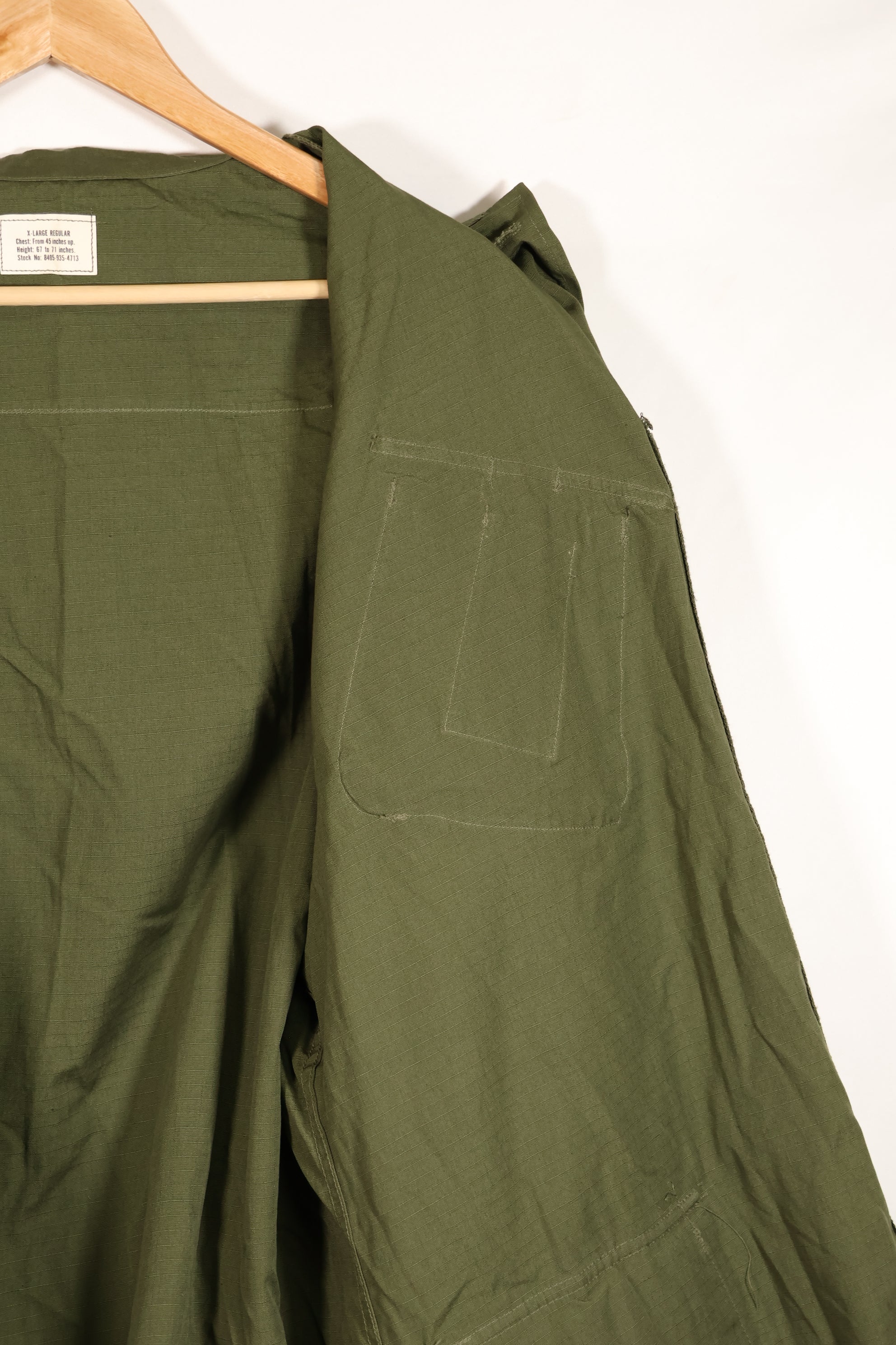 実物　デッドストック　1969年製　X-LARGE-REGULAR　4th Model ジャングルファティーグ　ジャケット
