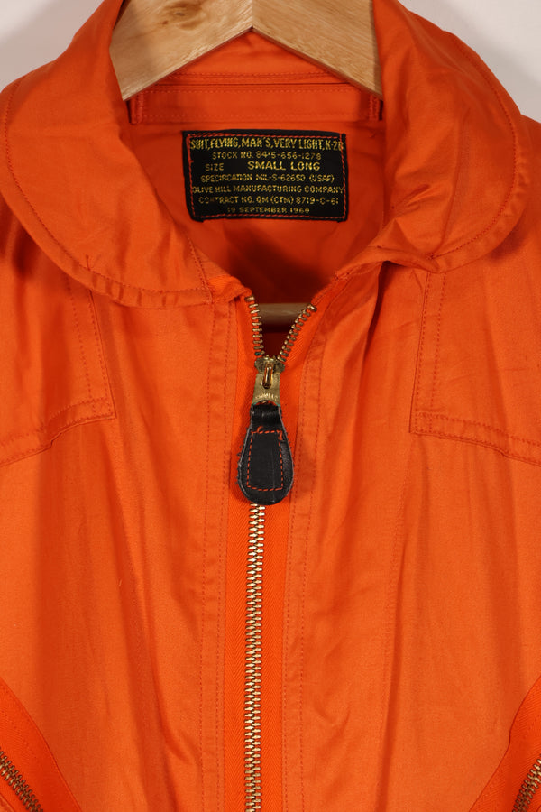 実物　1961年製　アメリカ空軍　USAF K2-B　未使用品　レスキューオレンジ色