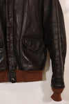 แจ็กเก็ตนักบิน Real McCoy's A-2 มือสอง สภาพดี ไซส์ 44 ผลิตในช่วงปี 2000