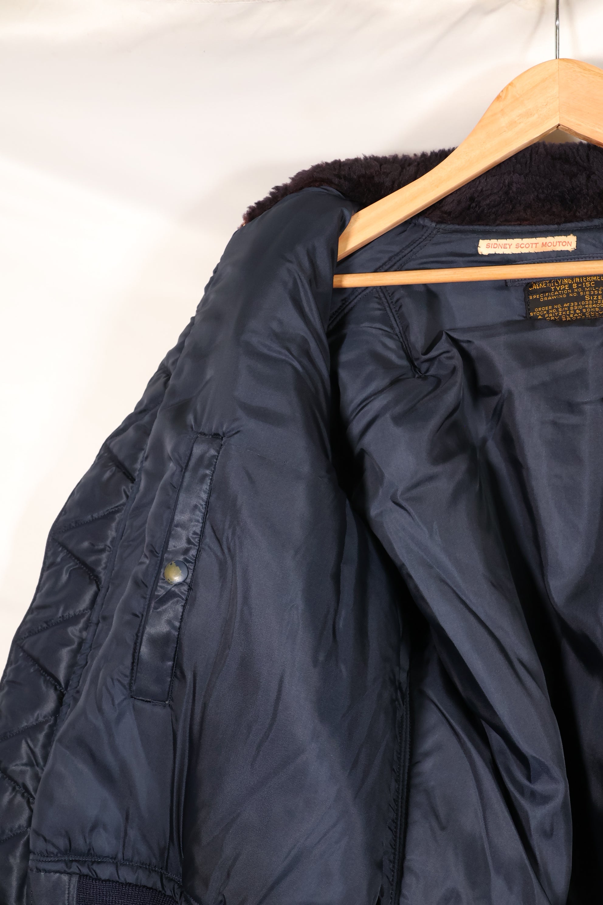 ช่วงต้นทศวรรษ 1950 38 กองทัพอากาศสหรัฐอเมริกา B-15C แจ็คเก็ตบิน โซนอินเตอร์มีเดียท มือสอง