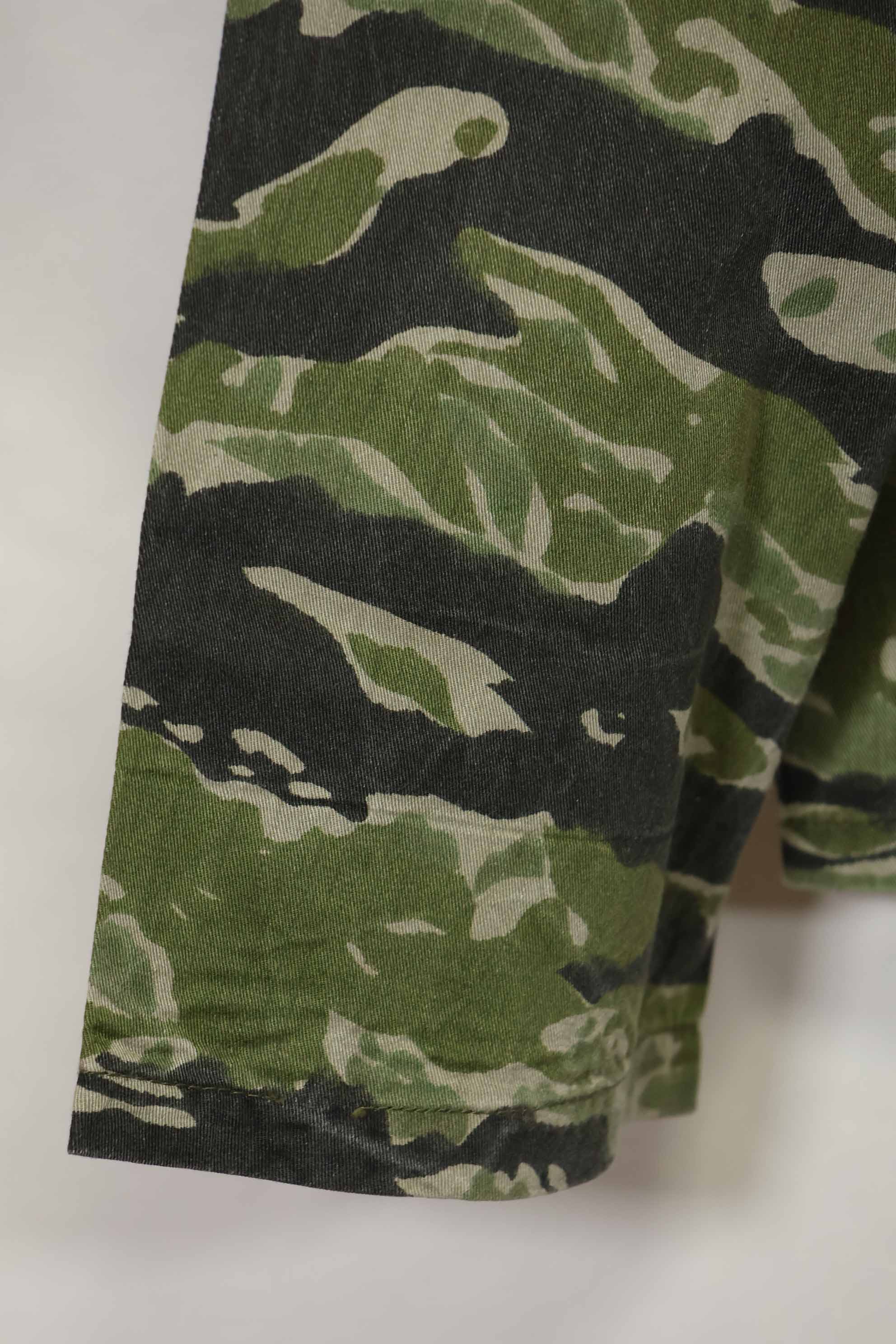 1960s Tiger Stripe Shirt CIDG Pattern Special Forces Patch Used