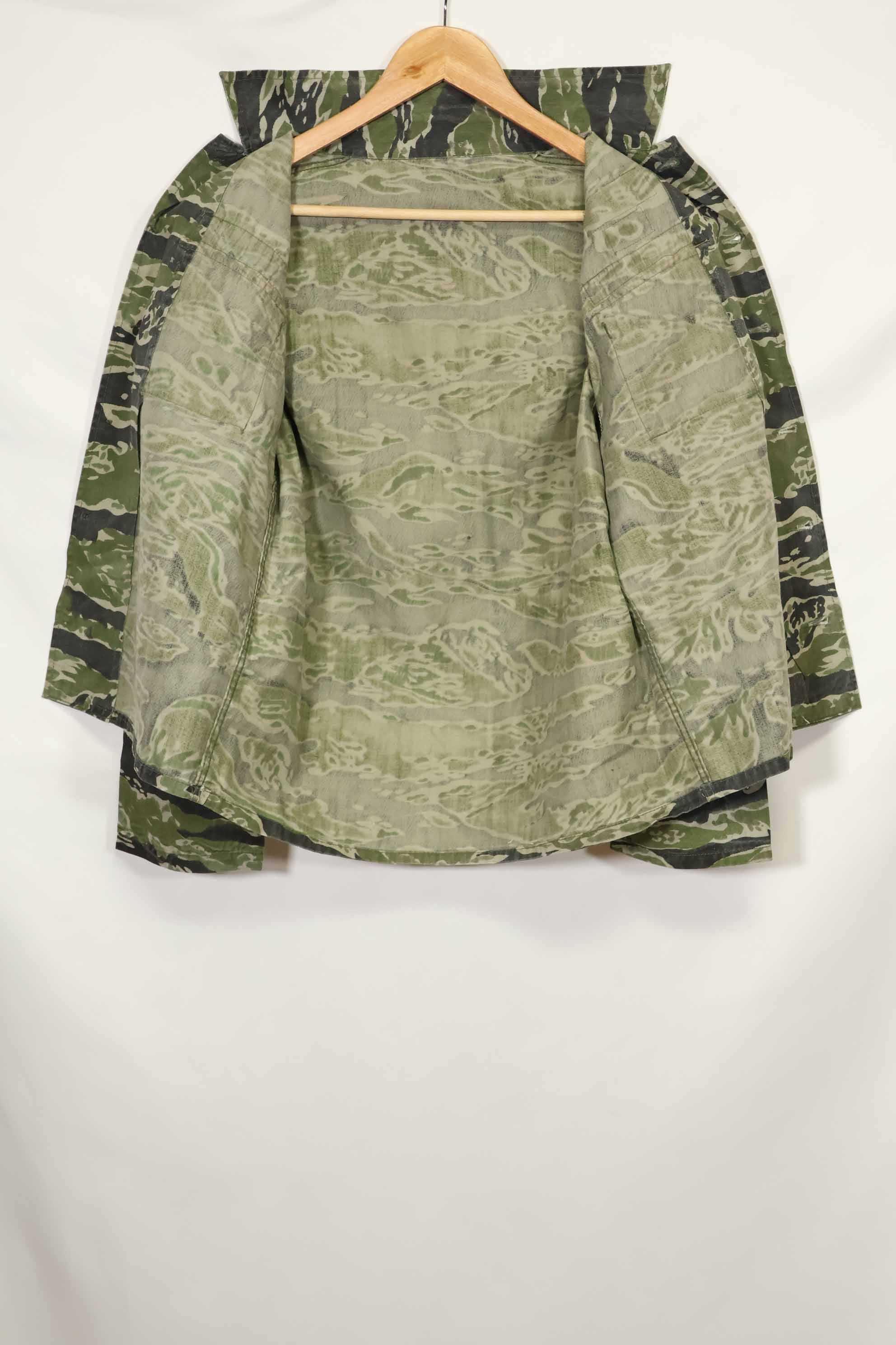 1960s Tiger Stripe Shirt CIDG Pattern Special Forces Patch Used